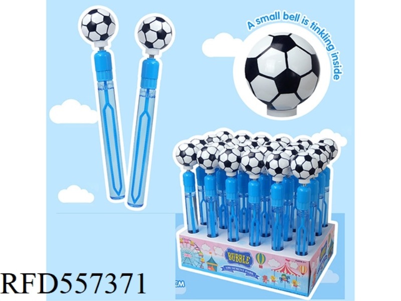 27.5CM FOOTBALL BELL BUBBLE WAND 24PCS