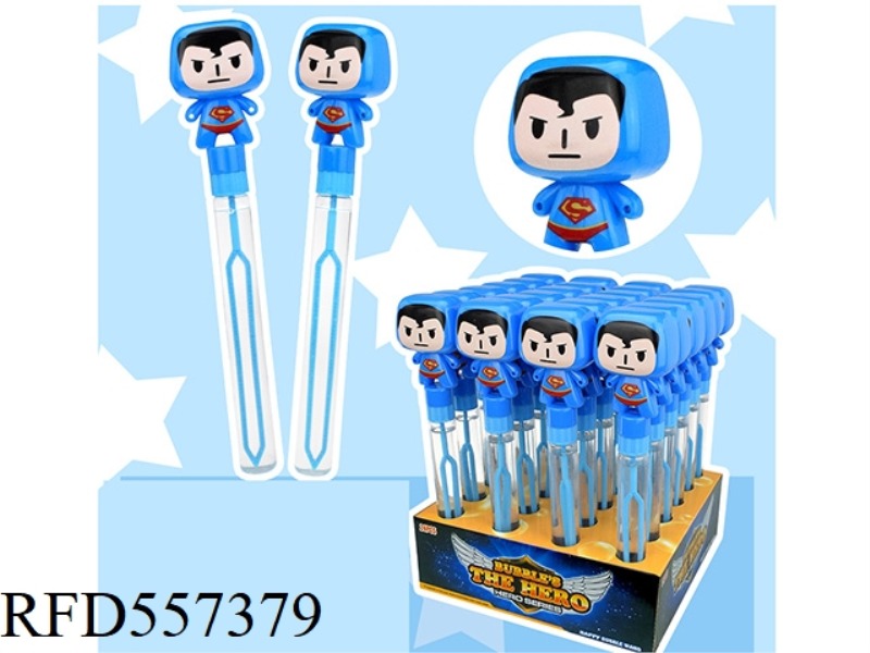 28CM SUPERMAN BUBBLE WAND 24PCS