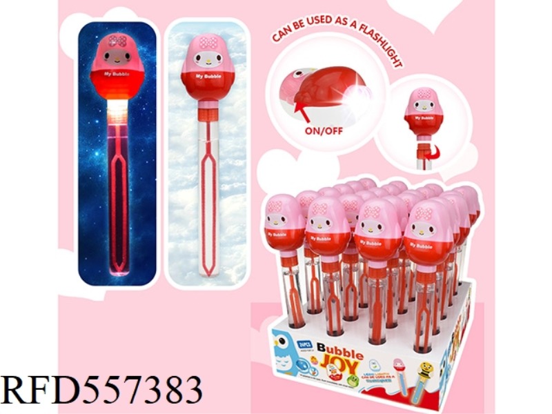 27.5CM PINK RABBIT BUBBLE WAND 24PCS