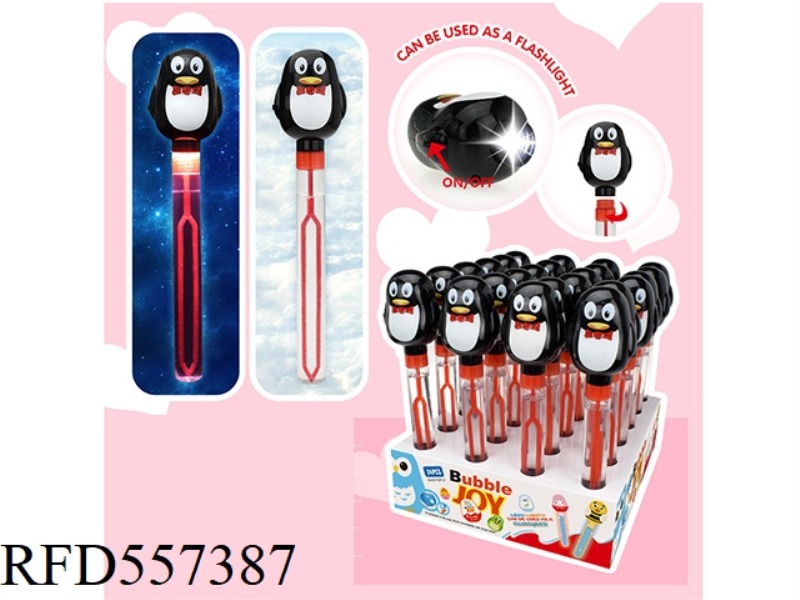 27.5CM PENGUIN BUBBLE WAND 24PCS