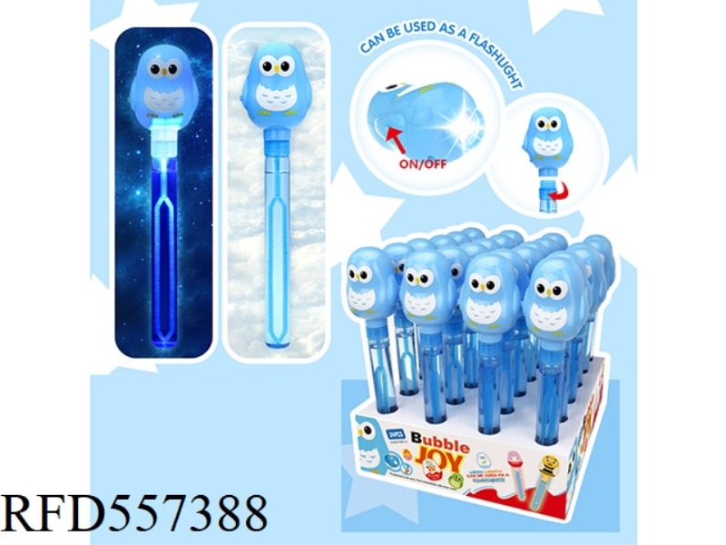 27.5CM OWL BUBBLE WAND 24PCS