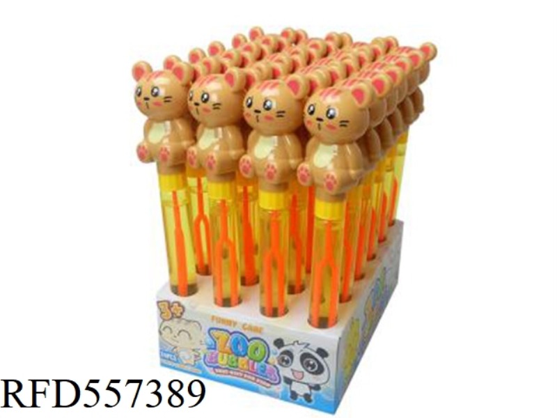 28.5CM BELL KITTEN BUBBLE WAND 24PCS