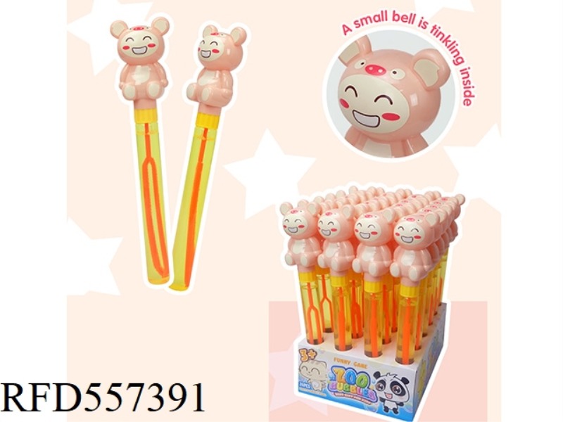 28.5CM BELL PIG BUBBLE WAND 24PCS