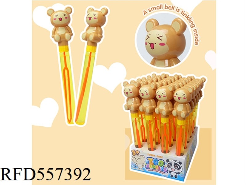 28.5CM BELL MONKEY BUBBLE WAND 24PCS