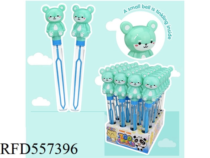 28.5CM GREEN SQUIRREL BUBBLE WAND 24PCS