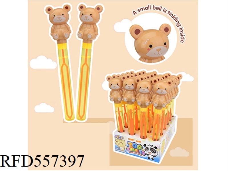 28.5CMBB BEAR BUBBLE WAND 24PCS