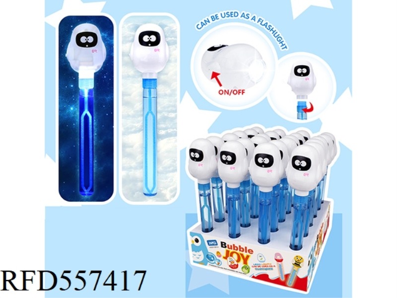 27.5CM ROBOT BUBBLE WAND 24PCS