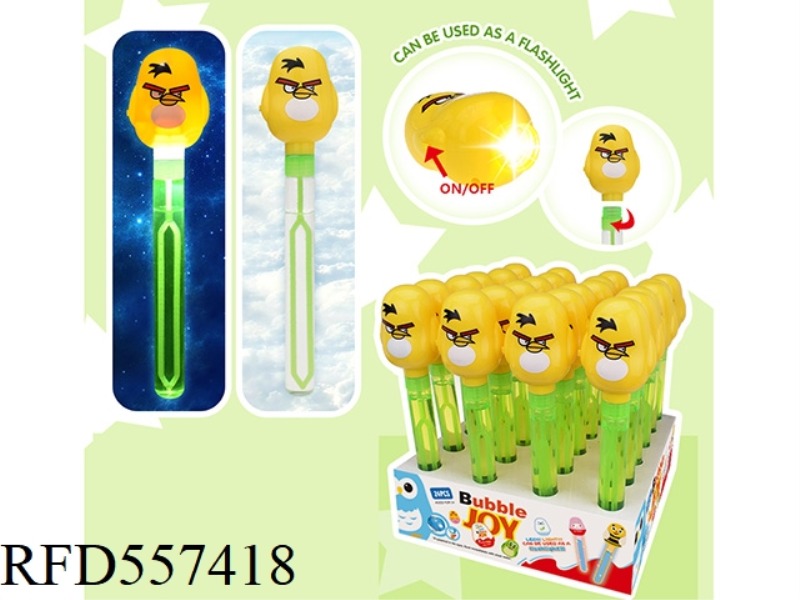 27.5CM ANGRY BIRD CHUCK BUBBLE WAND 24PCS