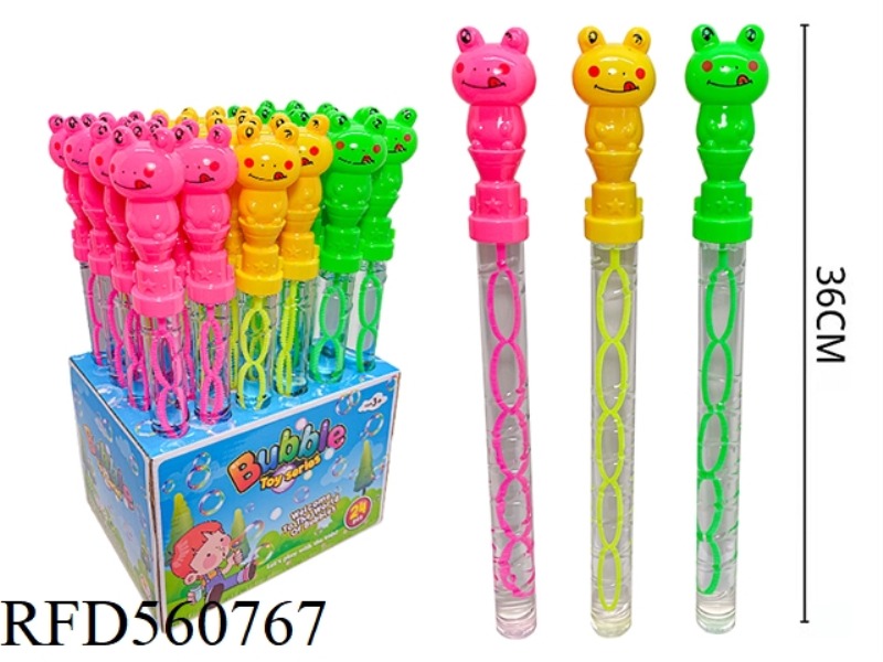 36CM BIG-EYED FROG BUBBLE STICK