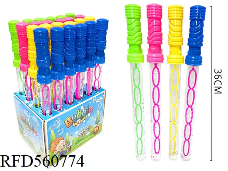 36CM BUBBLE ROD WITH SPIRAL HANDLE