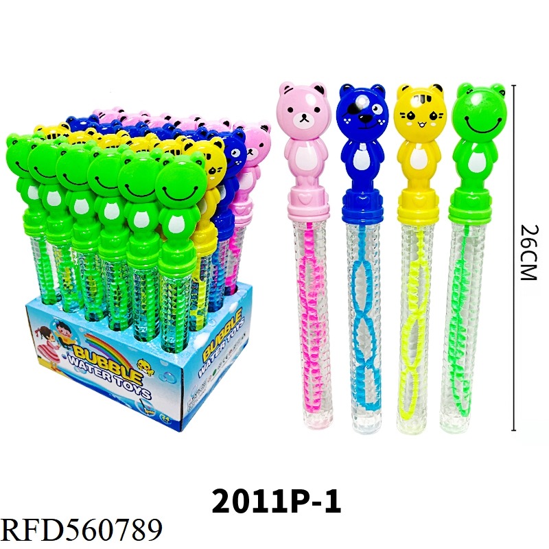 26CM FROG TIGER BUBBLE STICK