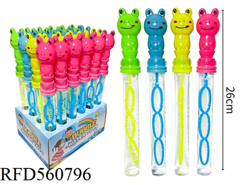 26CM BIG-EYED FROG BUBBLE STICK