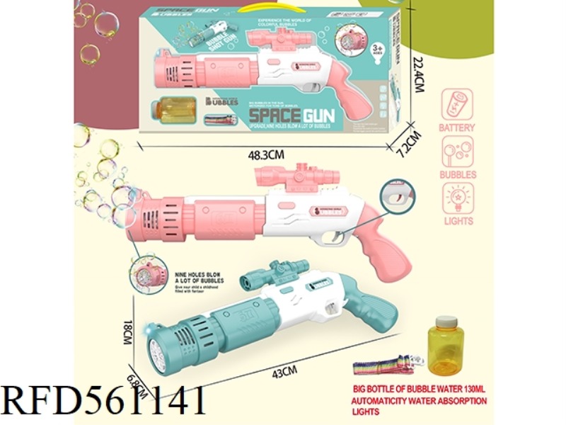 NINE BUBBLE SPACE GUNS