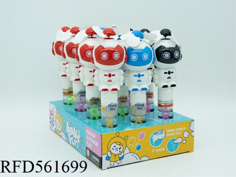 ROBOTIC HAND FAN BUBBLE WAND