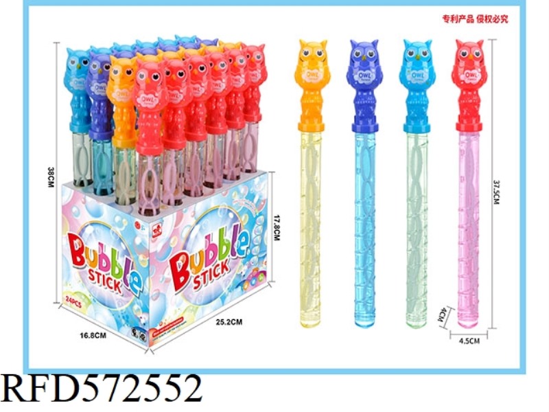 OWL BUBBLE WAND 24PCS