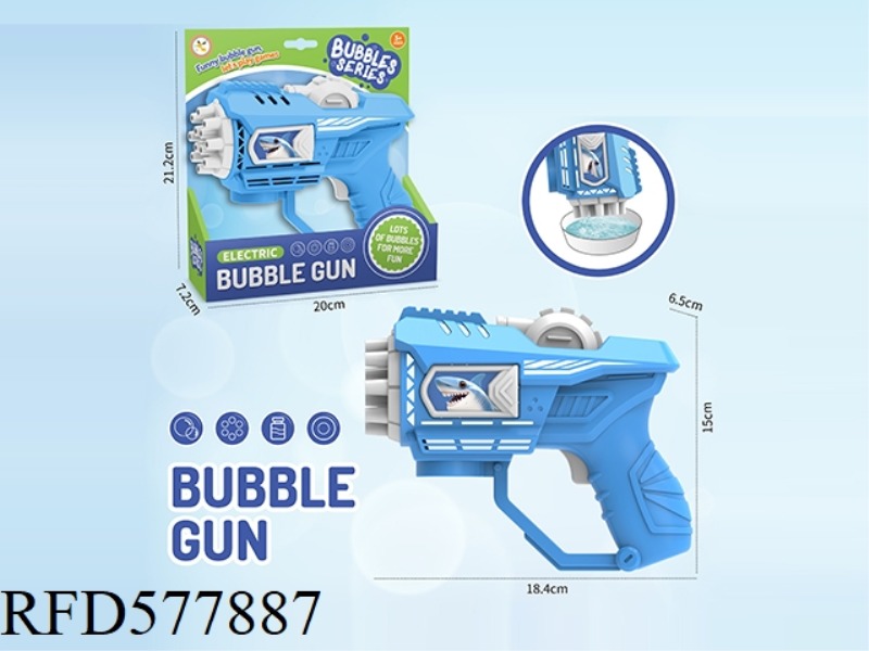 SHARK BUBBLE GUN (12 HOLES BUBBLE)