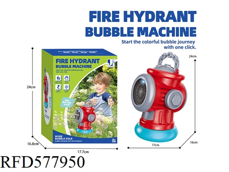 LARGE 42-HOLE FIRE HYDRANT BUBBLE MACHINE