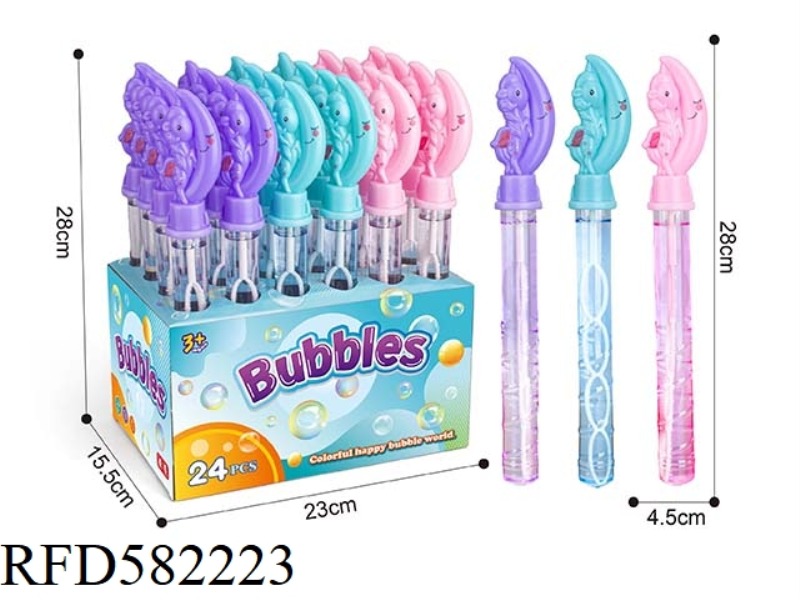 MOON UNICORN HORSE BUBBLE STICK 24PCS