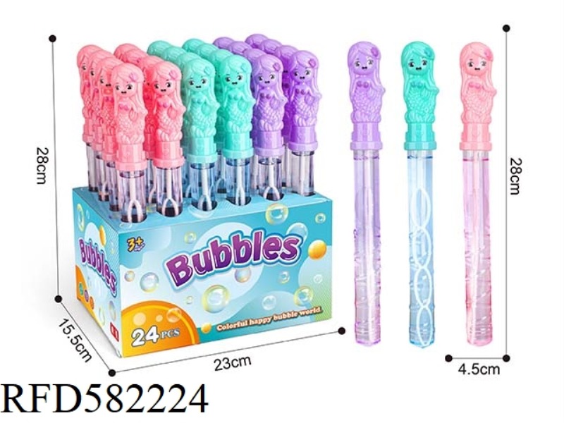 MERMAID BUBBLE STICK 24PCS