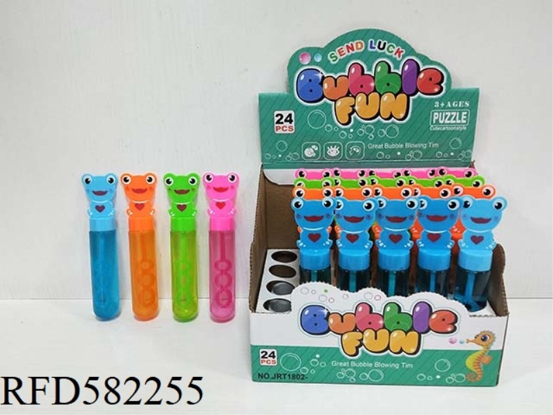 FAN FROG BUBBLE STICK 24PCS