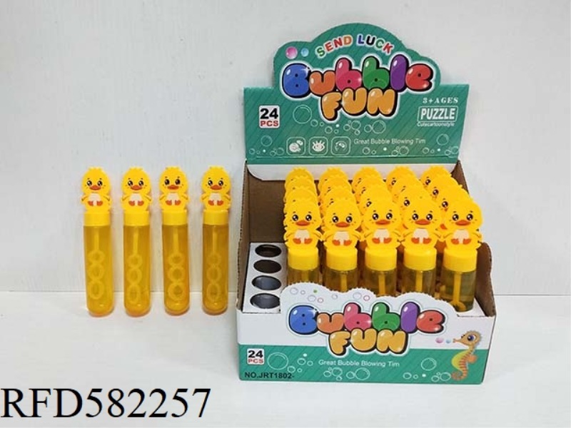 FAN LITTLE YELLOW DUCK BUBBLE STICK 24PCS