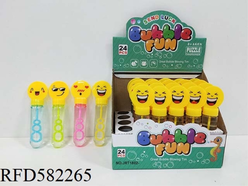 FAN EXPRESSION BUBBLE WAND 24PCS