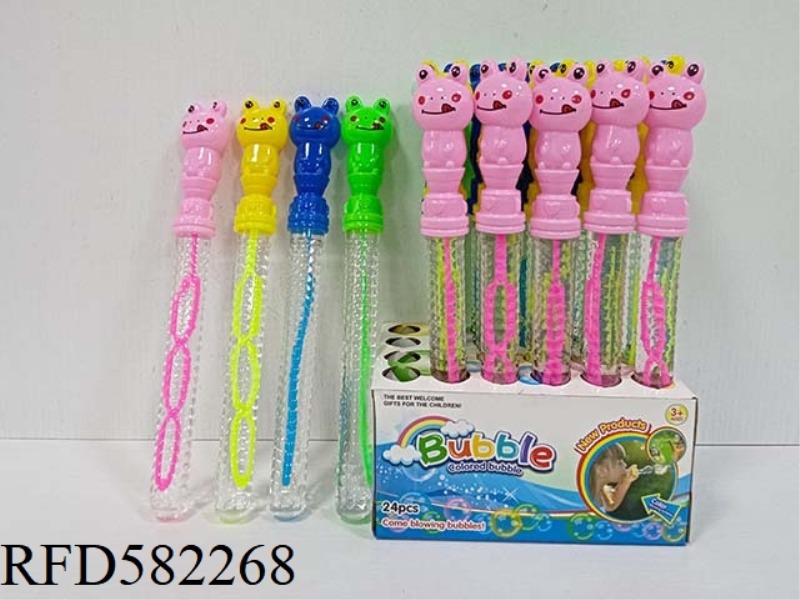 26CM BIG EYE FROG BUBBLE WAND 24PCS