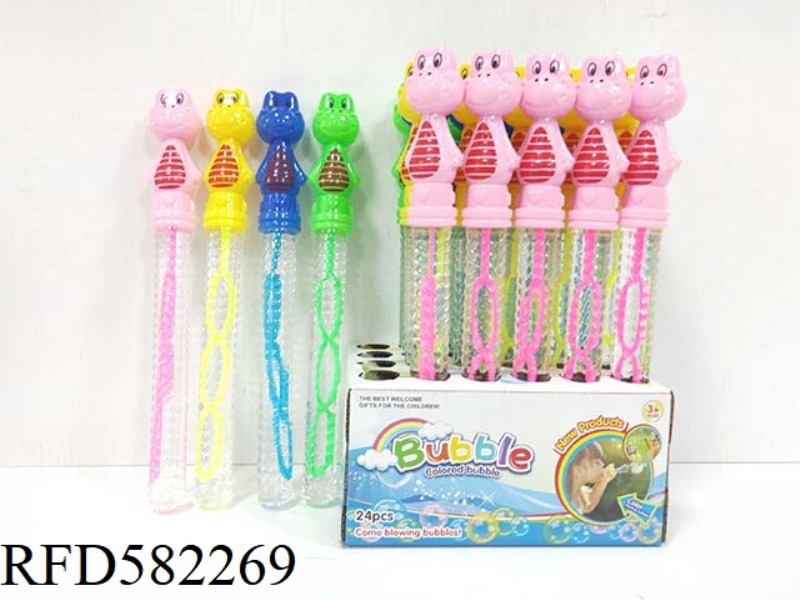 26CM CARTOON DINOSAUR BUBBLE WAND 24PCS