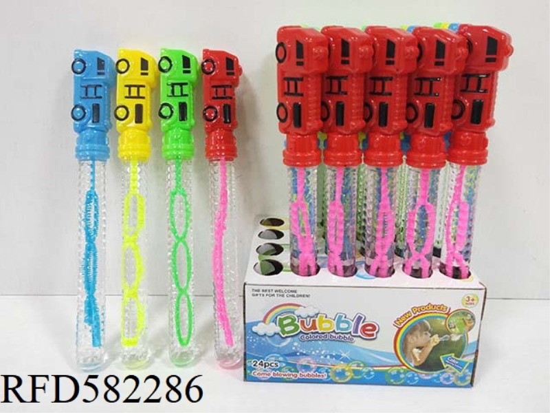 26CM POLICE CAR BUBBLE WAND 24PCS