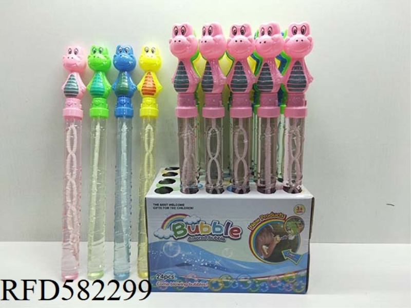 CARTOON DINOSAUR BUBBLE WAND 24PCS