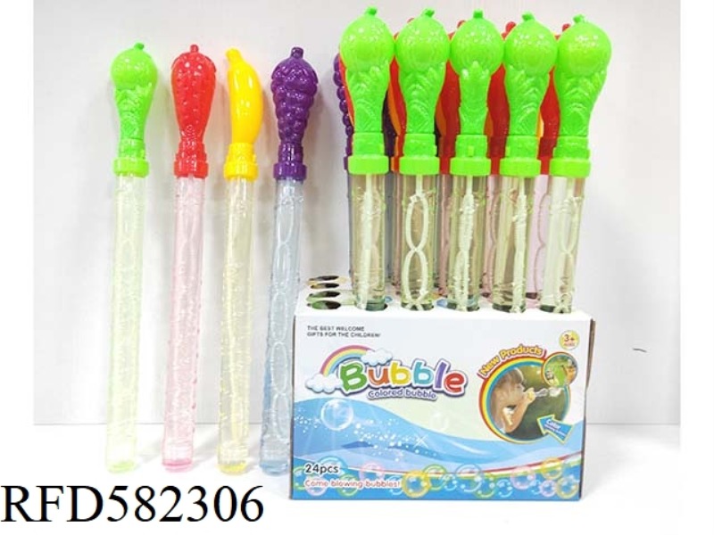NO SPRAY PAINT FRUIT BUBBLE WAND 24PCS