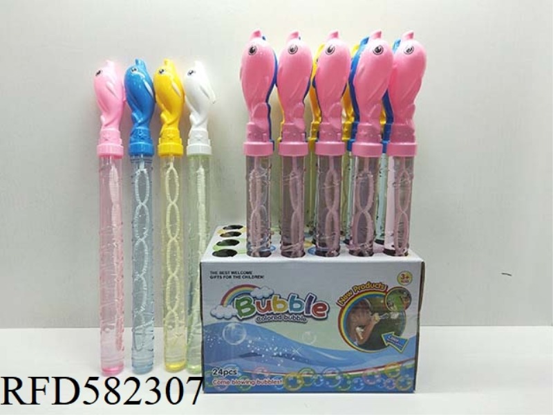 DOLPHIN BUBBLE WAND 24PCS