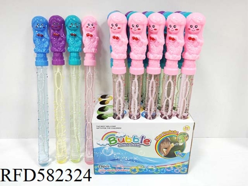 MERMAID BUBBLE WAND 24PCS