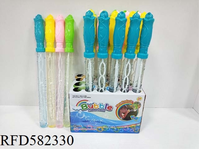 ROSE BUBBLE WAND 24PCS