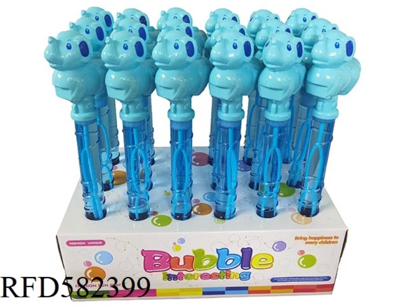 36CM ELEPHANT WHISTLE BUBBLE WAND (ENGLISH) 18PCS