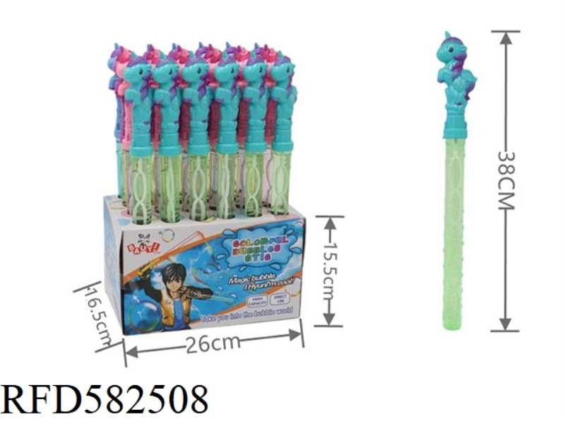 UNICORN (38 CM SPIRAL BOTTLE) 24PCS