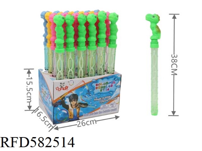DINOSAUR (38 CM SPIRAL BOTTLE) 24PCS