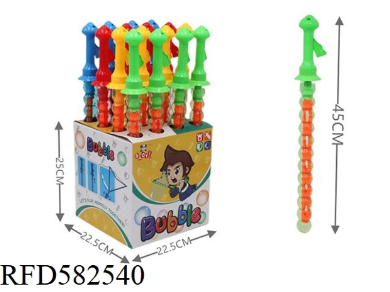 17CM FOOTBALL - 16PCS WESTERN SWORD IN BUBBLE