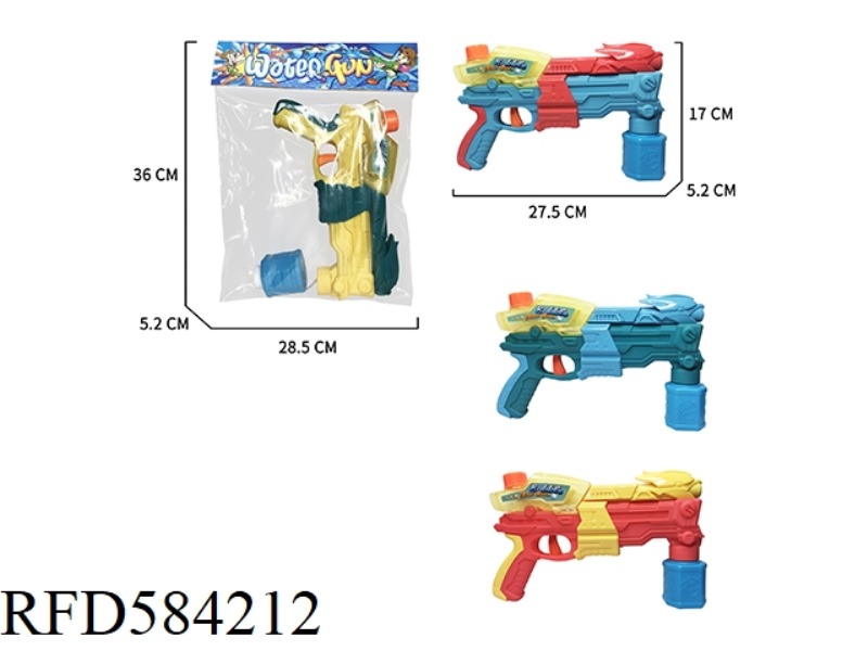 SELF-PRIMING 2-IN-1 MULTIFUNCTIONAL WATER GUN +80ML OCTAGONAL BOTTLE OF BUBBLE WATER (EAGLE FOUR-COL
