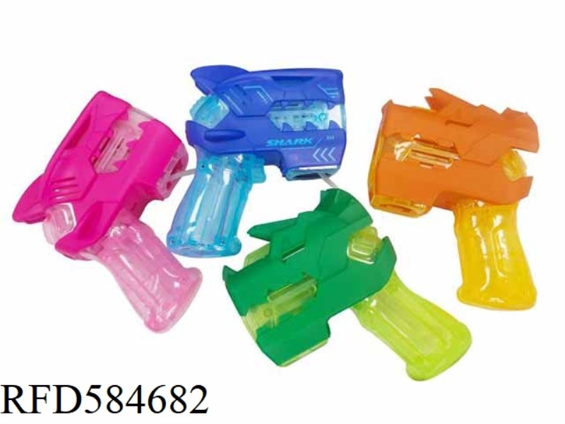 ELECTRIC  ANIMAL TRANSPARENT BUBBLE GUNS W/ 70ML BOTTLE OF BUBBLE WATER