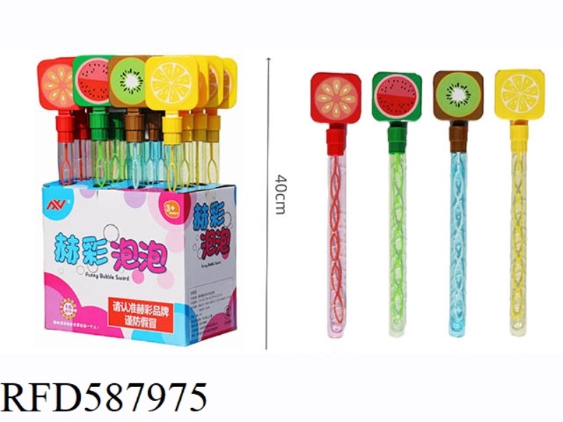 NEW HAND-MADE BUBBLE STICK (FRUIT) 16PCS