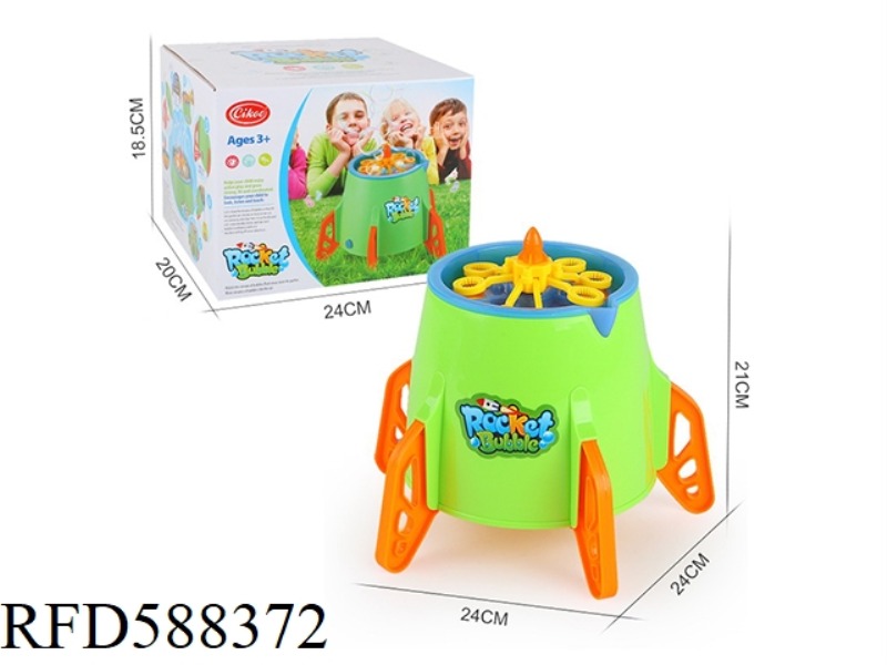 ROCKET BUBBLE MACHINE (LIGHT AND MUSIC)