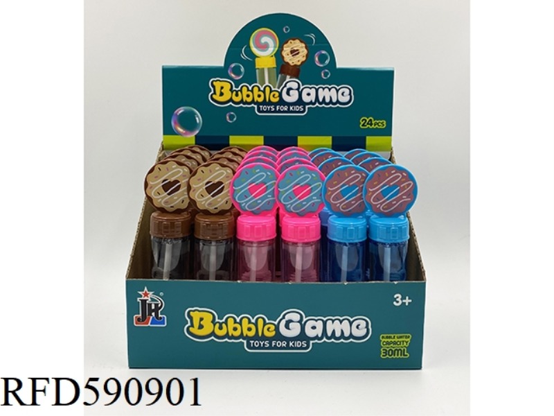 30ML DOUGHNUT BUBBLE STICK 24PCS