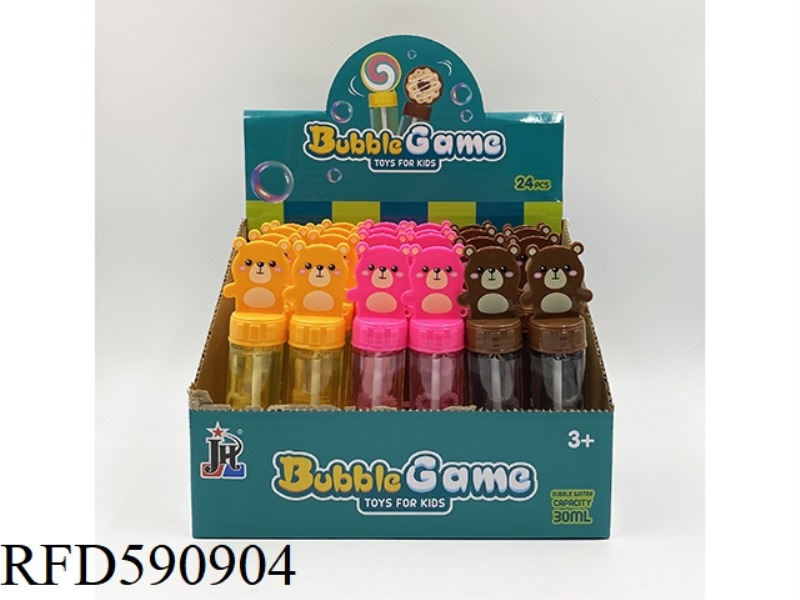 30ML BEAR BUBBLE STICK 24PCS