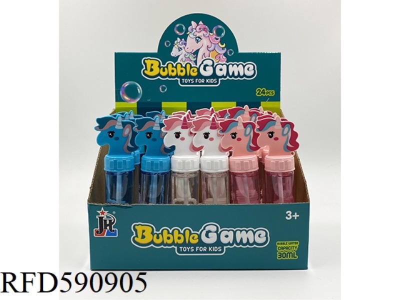 30ML UNICORN BUBBLE STICK 24PCS