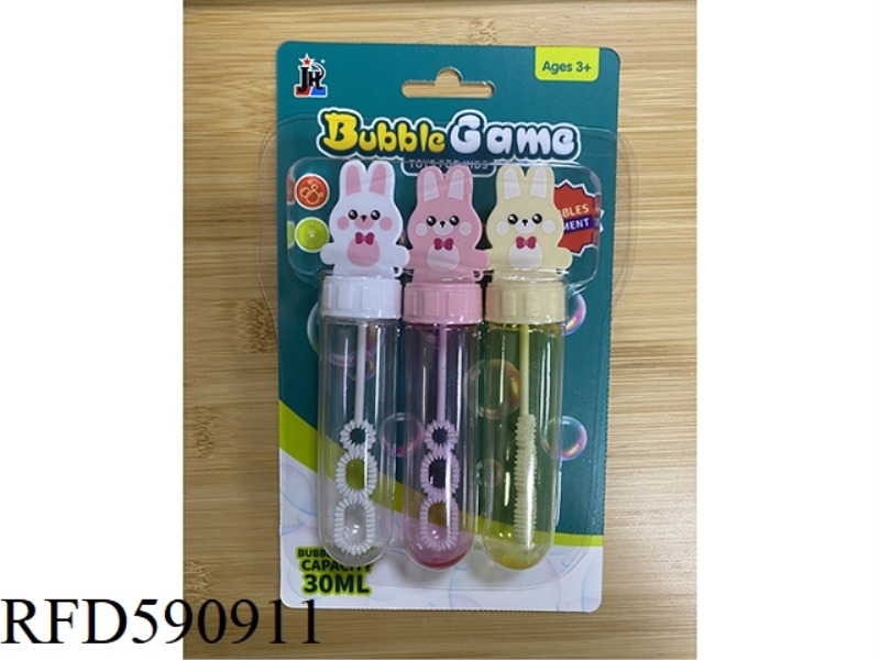 3PCS BUNNY BUBBLE STICK 30ML