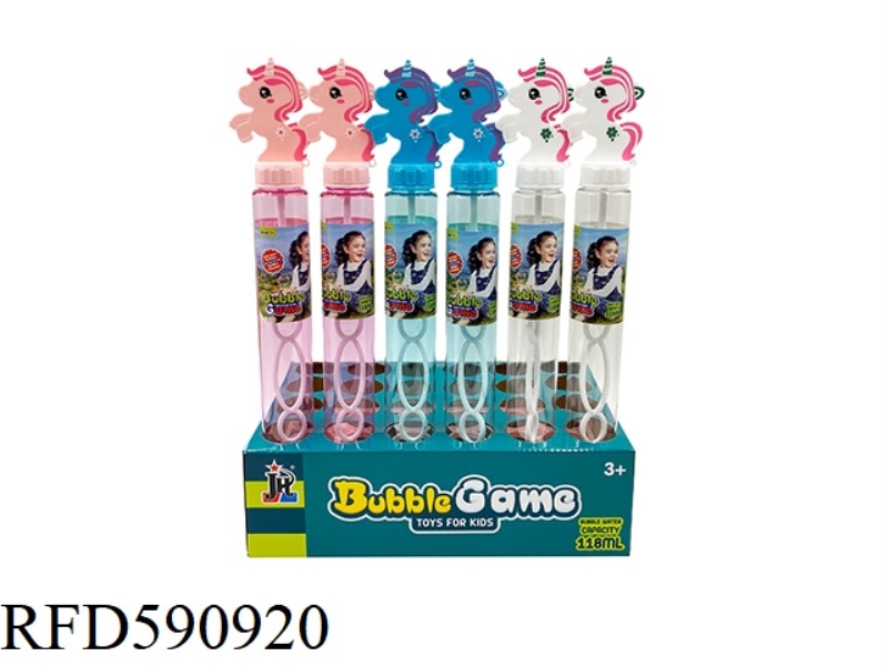 118ML UNICORN BUBBLE STICK 24PCS