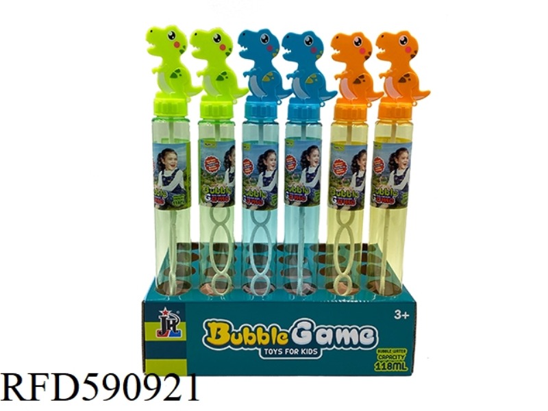 118ML DINOSAUR BUBBLE STICK 24PCS