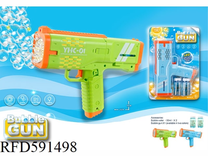 UZI BUBBLE GUN COMES WITH 2 BOTTLES OF 50ML BUBBLE WATER