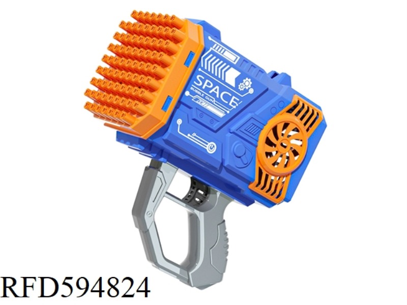 77-HOLE BUBBLE GUN (ORANGE BLUE)